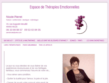 Tablet Screenshot of espace-therapies-emotionnelles.com